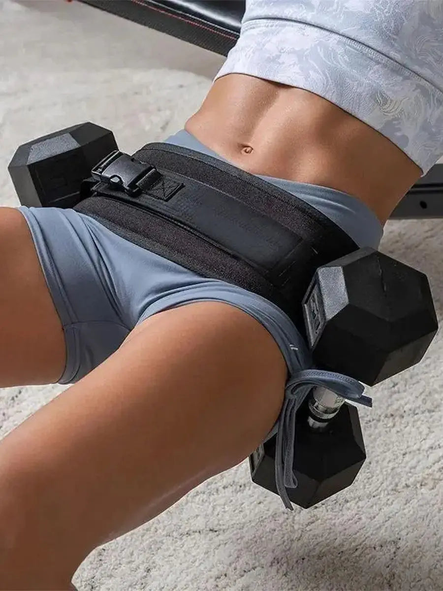 LOYPHARD Adjustable Weighted Waist Belt, for Home Workouts, Dumbbell Training & Hip Shaping, Home Gym Fitness Equipment