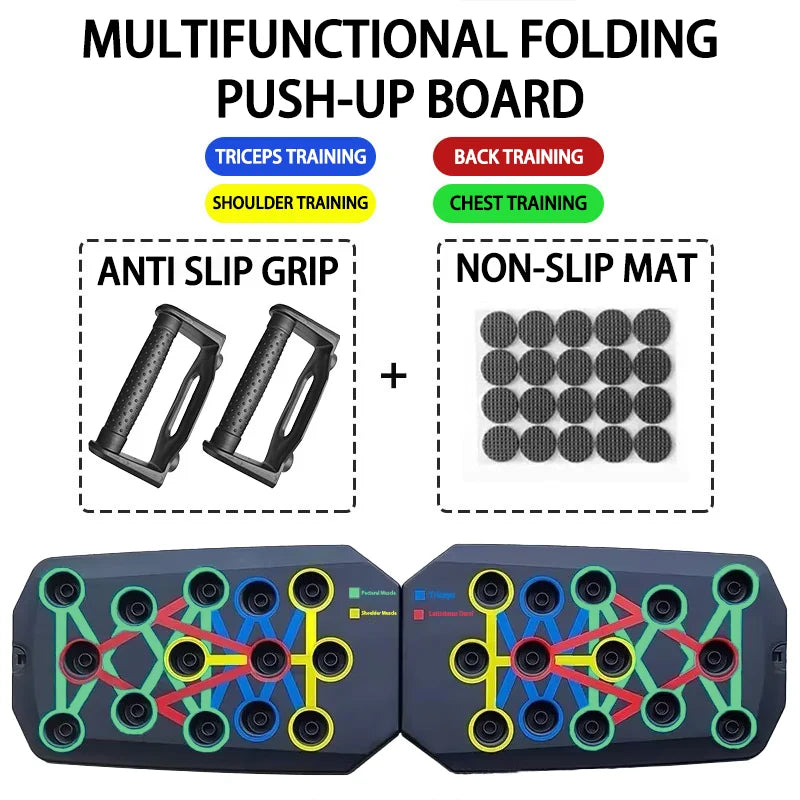 LOYPHARD Portable Push-Up Board Set Multifunctional Fitness Training System.