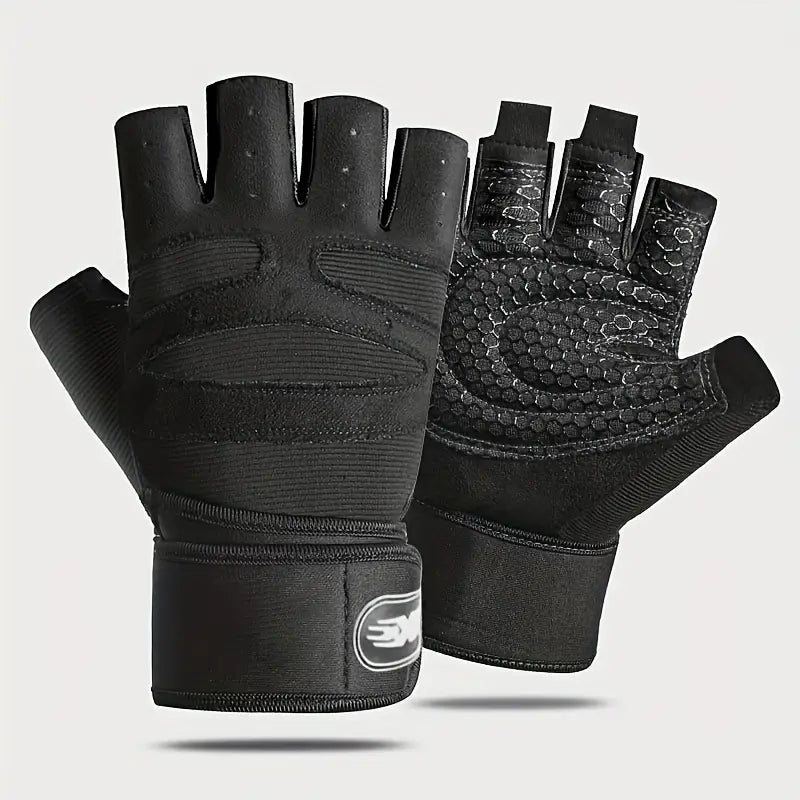 LOYPHARD Shockproof Gym Gloves – Weight Lifting Wrist Support Gloves for Men & Women