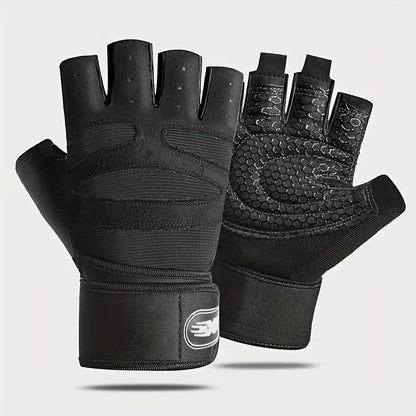 LOYPHARD Shockproof Gym Gloves – Weight Lifting Wrist Support Gloves for Men & Women