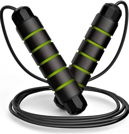 LOYPHARD Tangle-Free Steel Wire Jump Rope Adjustable Fitness Training Rope.