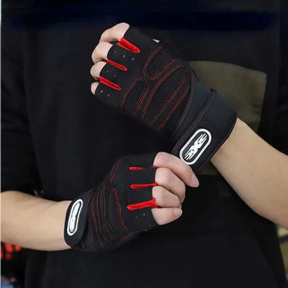 LOYPHARD Shockproof Gym Gloves – Weight Lifting Wrist Support Gloves for Men & Women