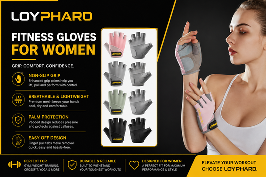 LOYPHARD Breathable Fitness Training Gloves.