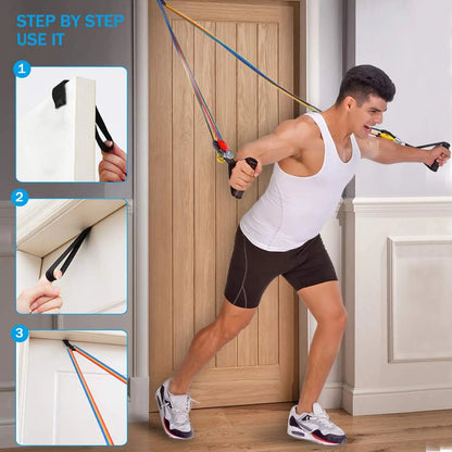 LOYPHARD Resistance Bands Set – Full Body Workout & Strength Training Bands for Home Fitness and Physical Therapy