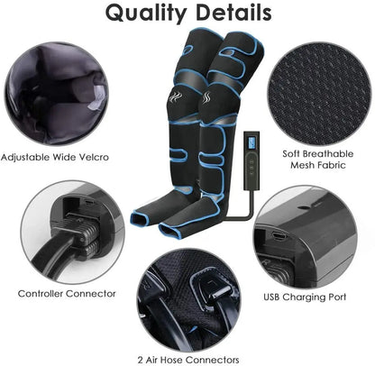 LOYPHARD™ Air Compression Leg Massager – 360° Circulation & Muscle Recovery Therapy System.