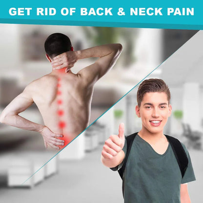 LOYPHARD Adjustable Posture Corrector Back Brace for Spine & Shoulder Support.
