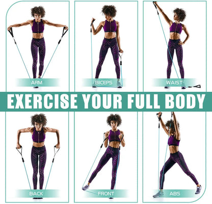 LOYPHARD Resistance Bands Set – Full Body Workout & Strength Training Bands for Home Fitness and Physical Therapy