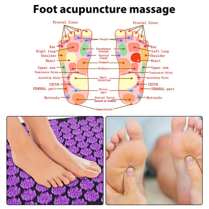 LOYPHARD Acupressure Recovery Mat & Pillow Set – Deep Muscle Relief & Full Body Relaxation