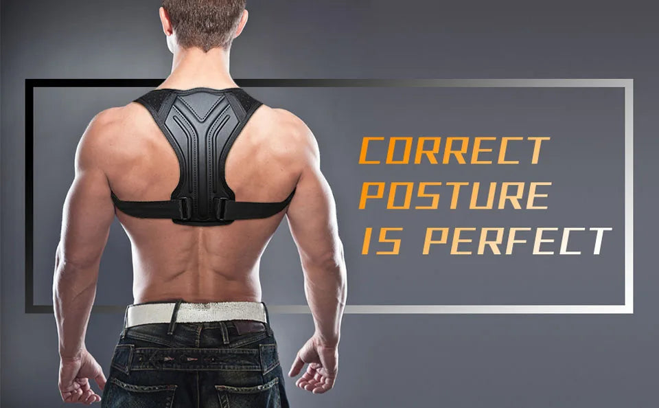 LOYPHARD Adjustable Posture Corrector Back Brace for Spine & Shoulder Support.