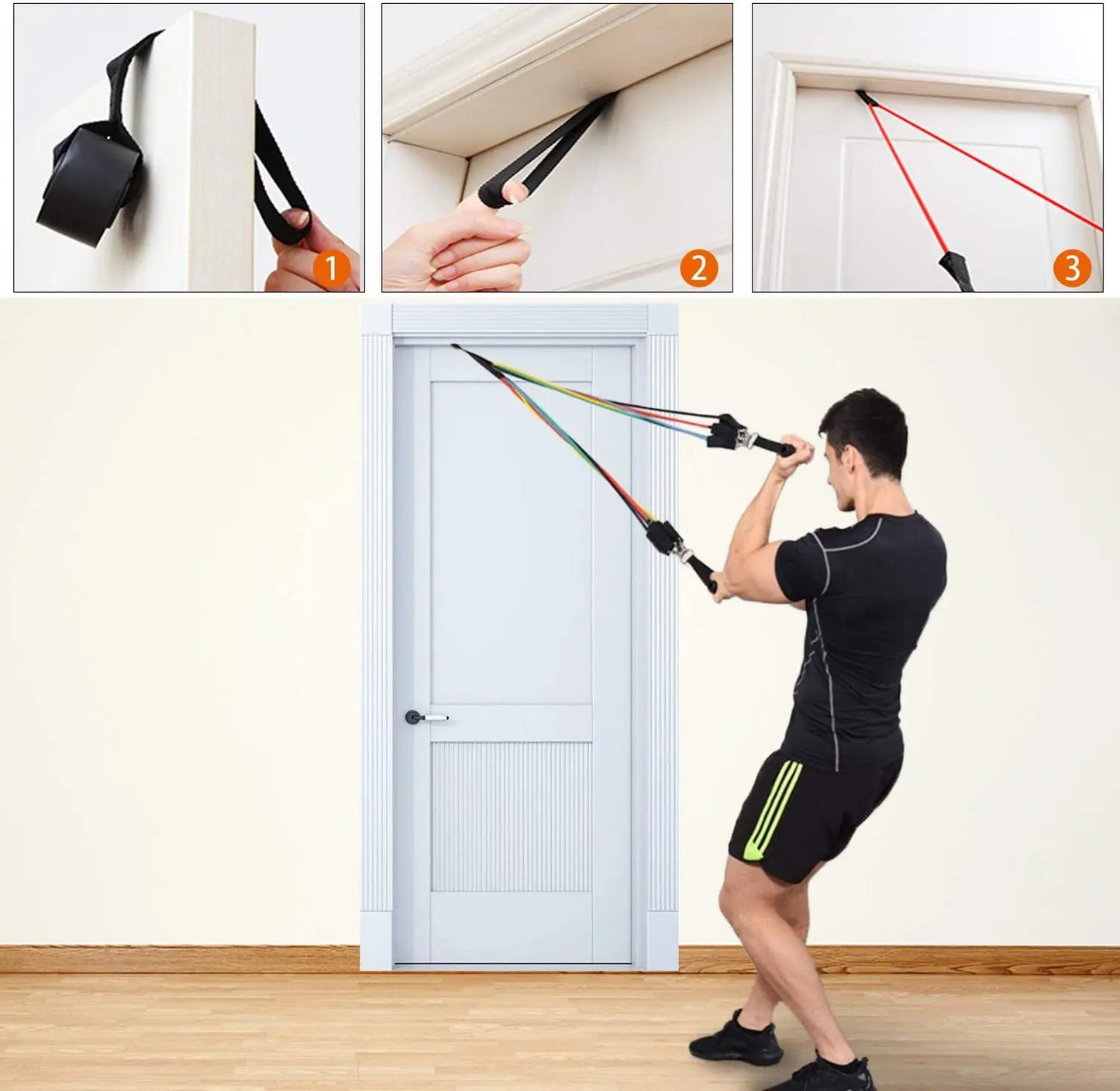 LOYPHARD Resistance Bands Set – Full Body Workout & Strength Training Bands for Home Fitness and Physical Therapy