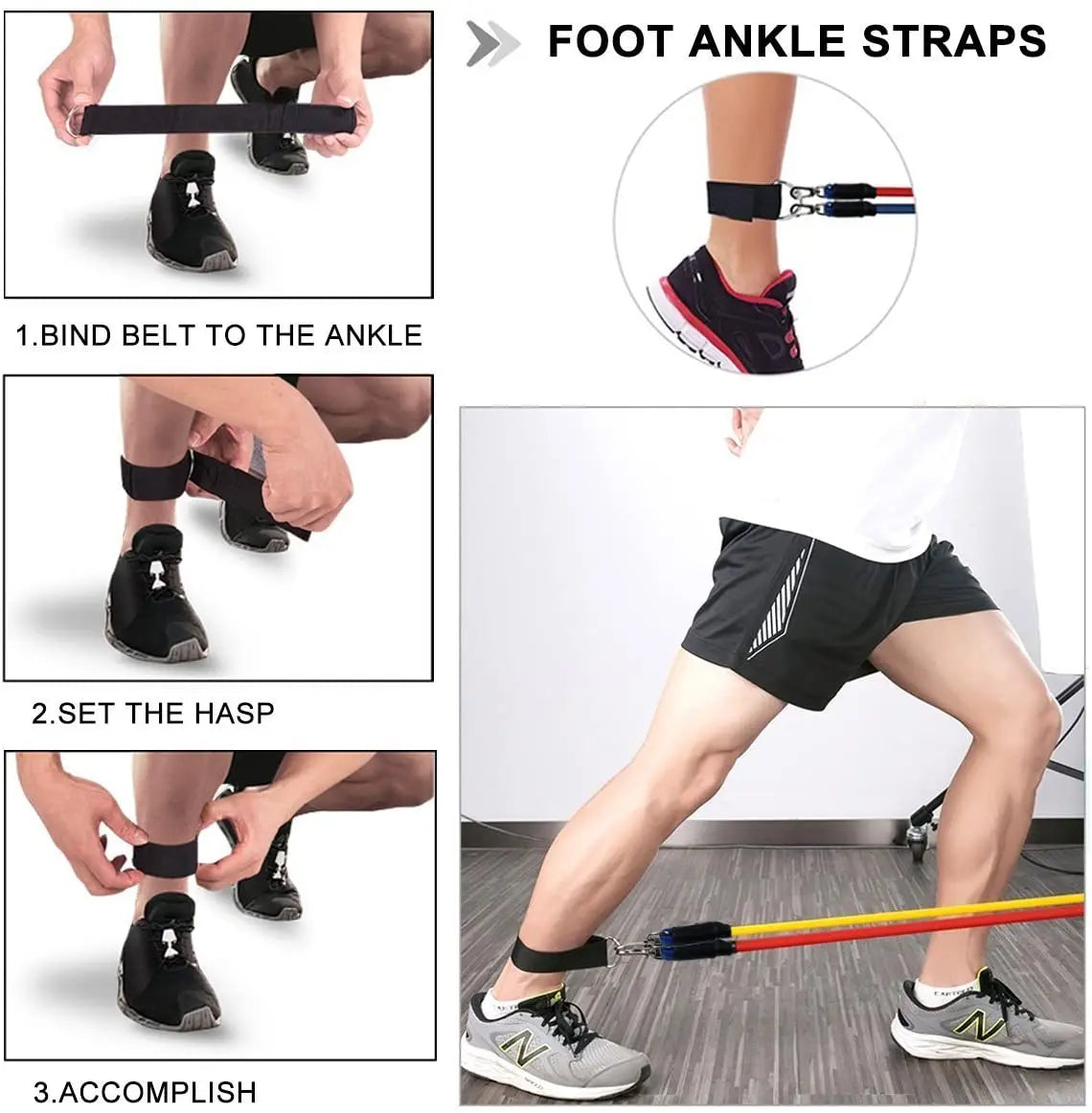 LOYPHARD Resistance Bands Set – Full Body Workout & Strength Training Bands for Home Fitness and Physical Therapy