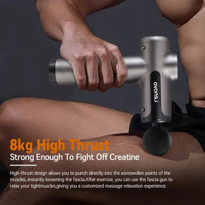 LOYPHARD™ Deep Tissue Massage Gun – Wireless Rechargeable Muscle Massager with 8 Heads for Neck, Back & Full Body Recovery.