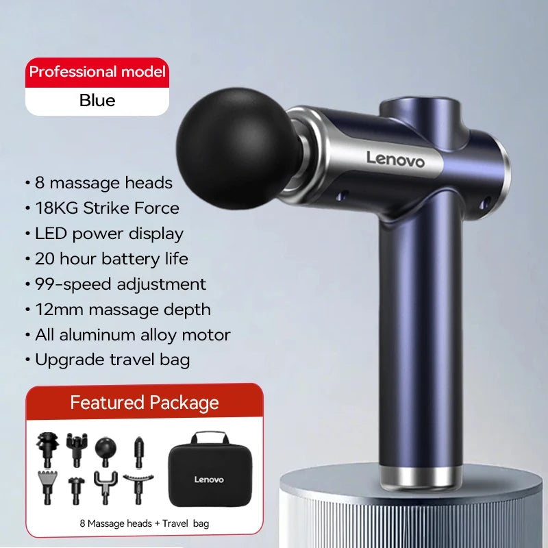 LOYPHARD™ Deep Tissue Massage Gun – Wireless Rechargeable Muscle Massager with 8 Heads for Neck, Back & Full Body Recovery.