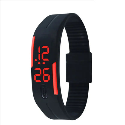 LOYPHARD TouchFlex LED Sport Watch – Waterproof Silicone Digital Wrist Watch.