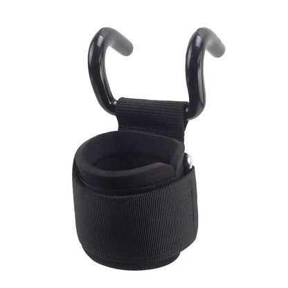 LOYPHARD Power Lifting Hooks With Wrist Wraps for Gym & Fitness Training.