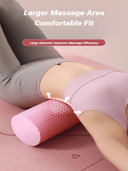 LOYPHARD Hexagonal EVA Foam Roller – Deep Tissue Yoga & Pilates Massage Roller for Home Workouts.