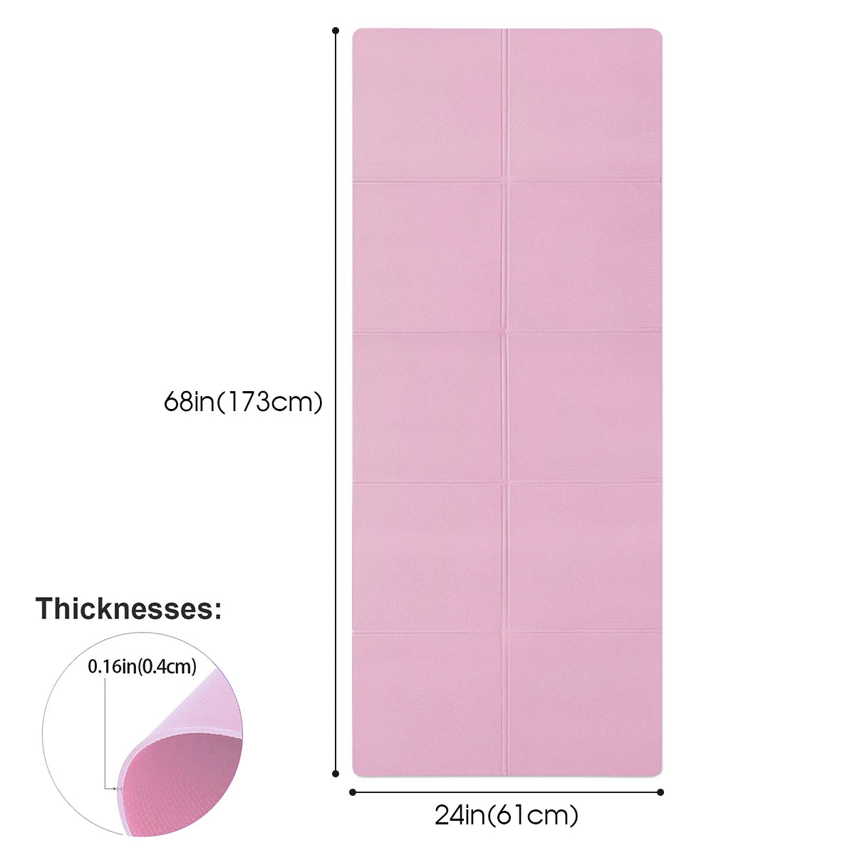 LOYPHARD FlexFit Yoga Mat – 4MM Anti-Slip Fitness & Exercise Training Mat.