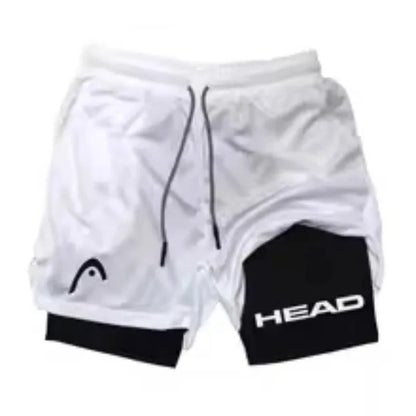 LOYPHARD Men's 2-in-1 Training Shorts – Quick Dry Running & Gym Shorts for Comfort, Support & Peak Performance