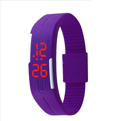 LOYPHARD TouchFlex LED Sport Watch – Waterproof Silicone Digital Wrist Watch.