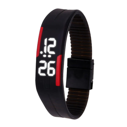 LOYPHARD TouchFlex LED Sport Watch – Waterproof Silicone Digital Wrist Watch.
