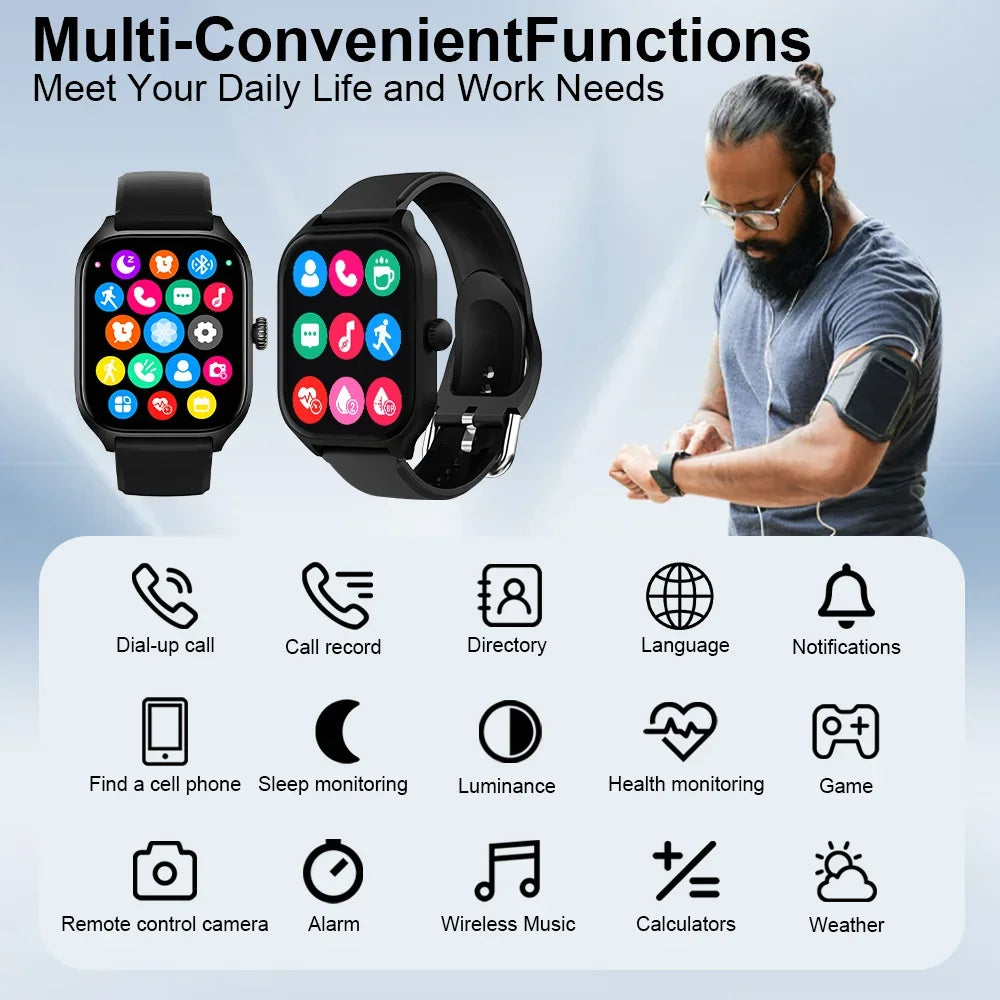 LOYPHARD ActiveFit Pro Smart Watch – HD Bluetooth Fitness & Sports Smartwatch 2026.