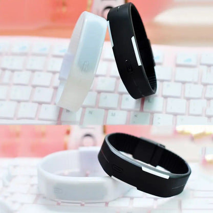 LOYPHARD TouchFlex LED Sport Watch – Waterproof Silicone Digital Wrist Watch.