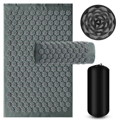 LOYPHARD Acupressure Recovery Mat & Pillow Set – Deep Muscle Relief & Full Body Relaxation