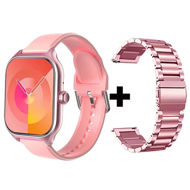 Back view of LOYPHARD Smart Fitness Watch with health monitoring sensors