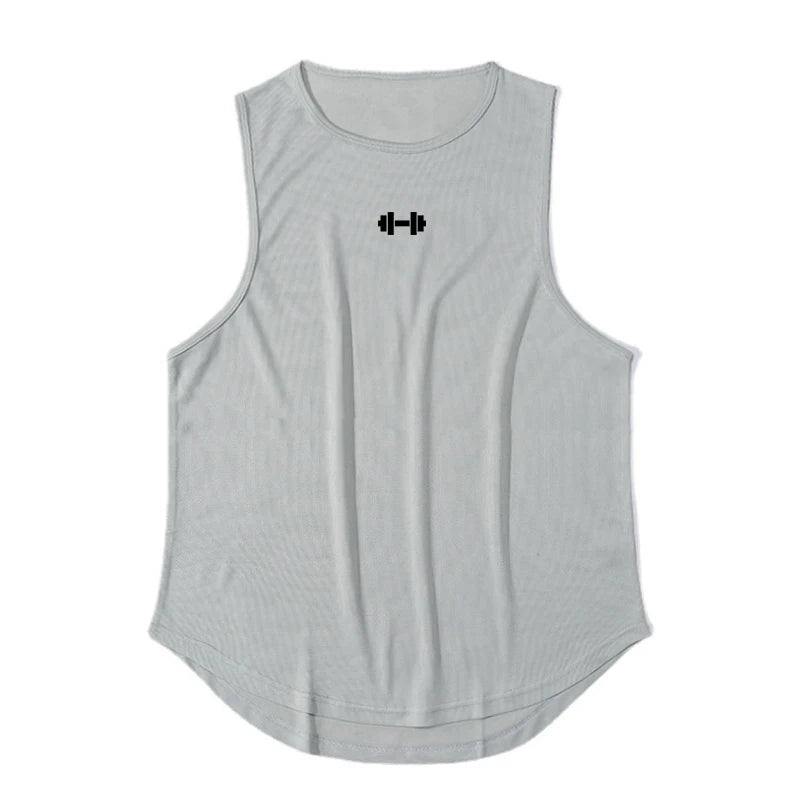 LOYPHARD gray sleeveless fitness tank top