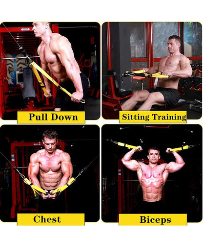 LOYPHARD Pro Resistance Training Rope – Triceps, Biceps & Back Cable Attachment
