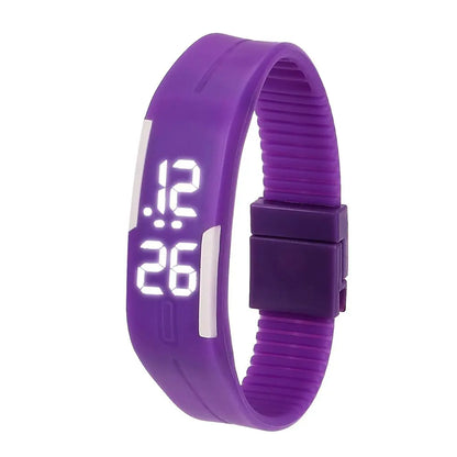 LOYPHARD TouchFlex LED Sport Watch – Waterproof Silicone Digital Wrist Watch.