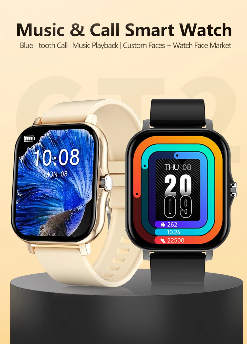 LOYPHARD Sports Smart Watch 2026 – Bluetooth Calling, Health Monitoring & Waterproof Fitness Tracker for Android & iPhone