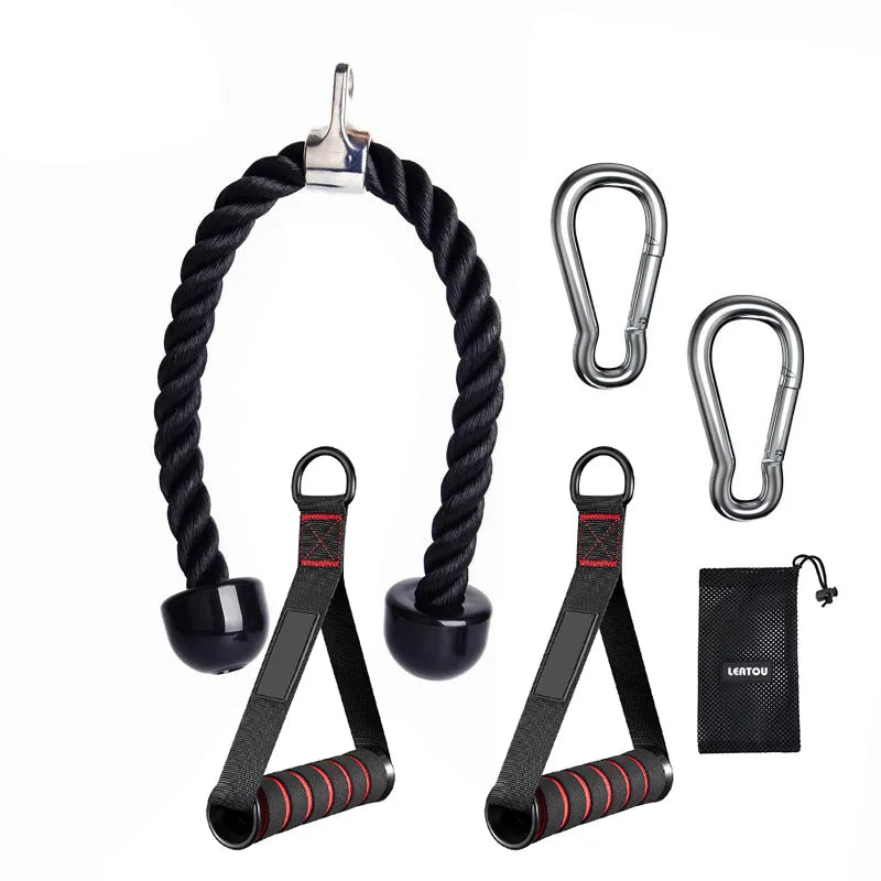 LOYPHARD Pro Resistance Training Rope – Triceps, Biceps & Back Cable Attachment