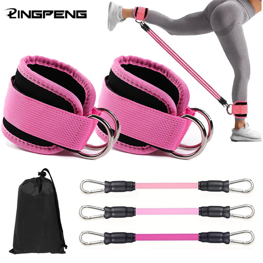 LOYPHARD Ankle Resistance Bands Set – Fitness Workout Equipment for Legs, Glutes, Yoga & Gym Training
