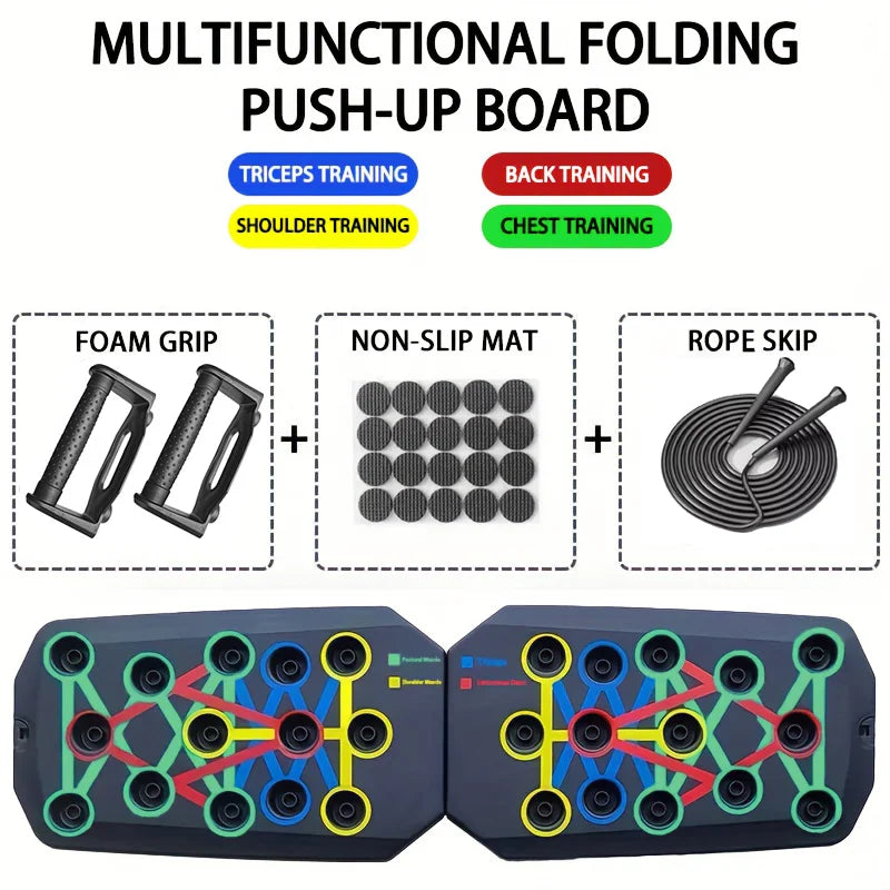 LOYPHARD Portable Push-Up Board Set Multifunctional Fitness Training System.