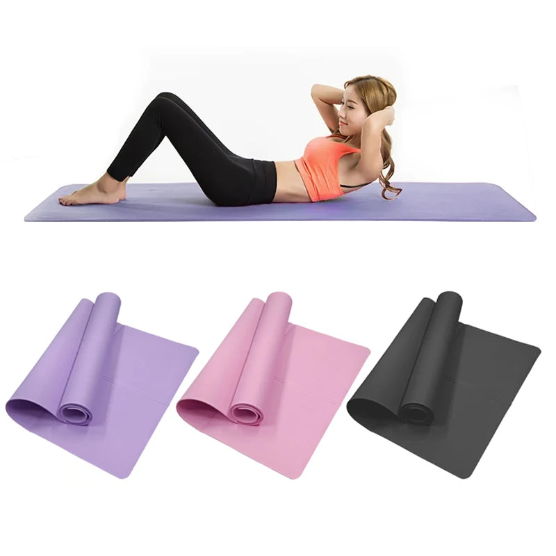 LOYPHARD FlexFit Yoga Mat – 4MM Anti-Slip Fitness & Exercise Training Mat.