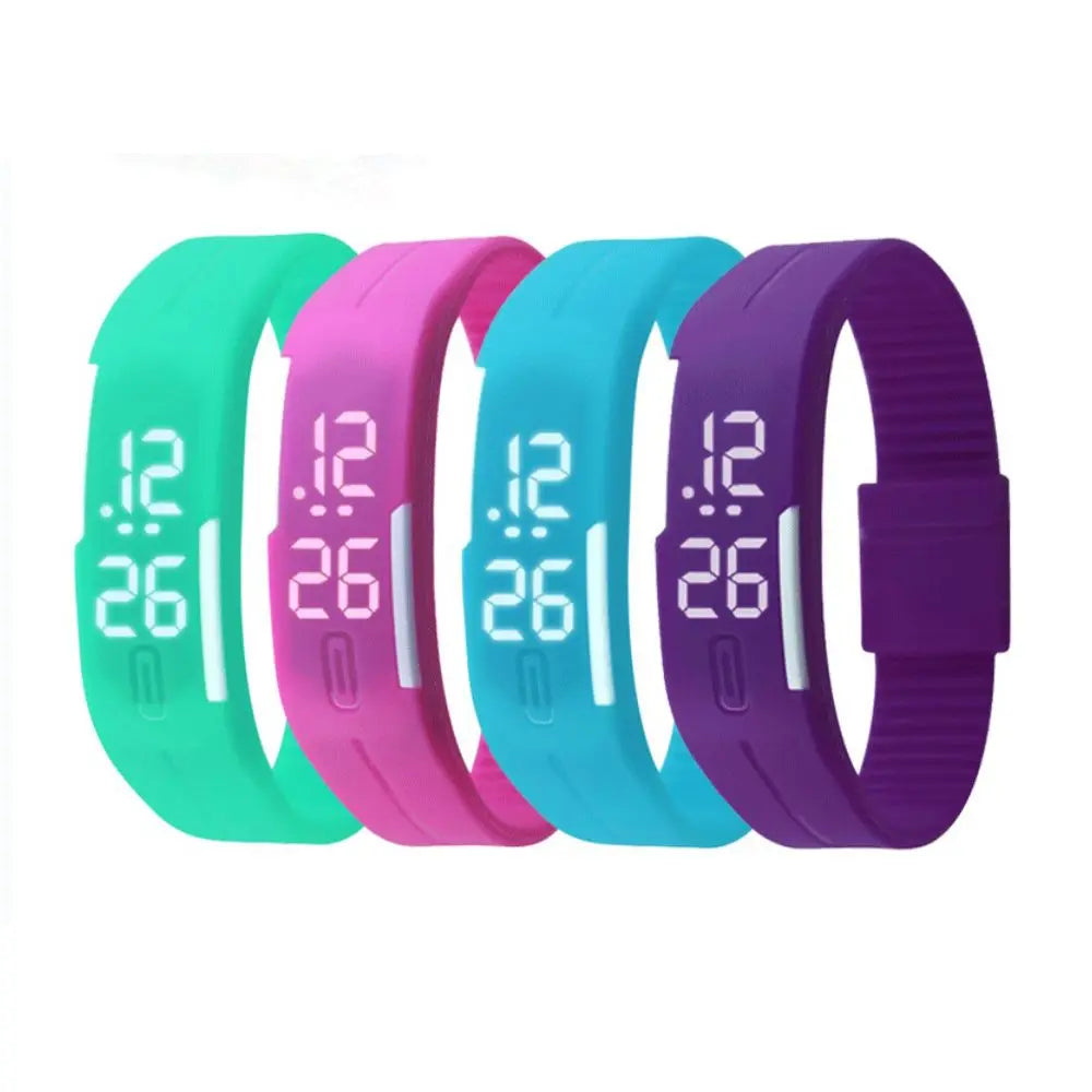 LOYPHARD TouchFlex LED Sport Watch – Waterproof Silicone Digital Wrist Watch.