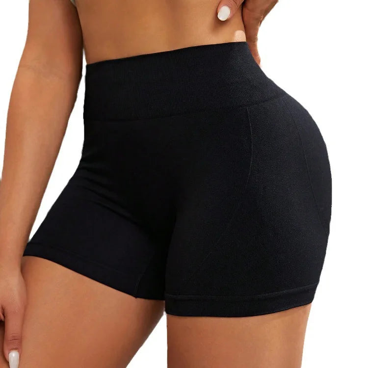 LOYPHARD High-Waist Fitness Shorts – Women's Breathable Stretch Shorts for Yoga, Cycling & Gym Workouts