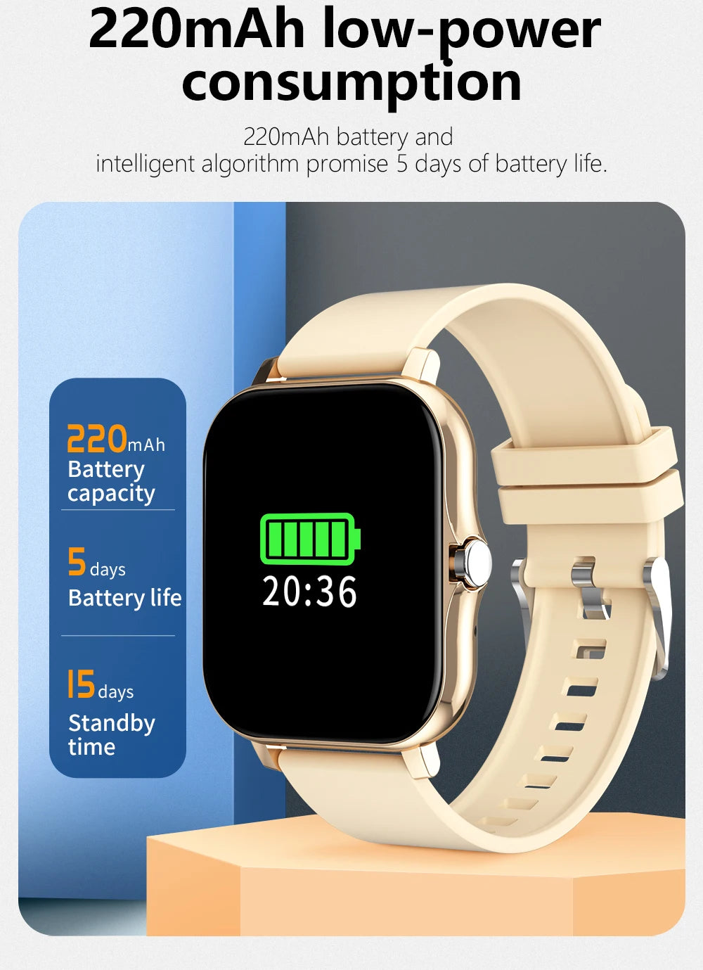 LOYPHARD Sports Smart Watch 2026 – Bluetooth Calling, Health Monitoring & Waterproof Fitness Tracker for Android & iPhone