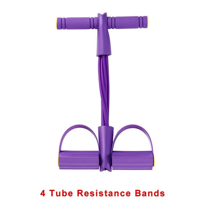 LOYPHARD 4-Level Resistance Band Trainer – Adjustable Home Fitness Equipment for Abs, Yoga & Full Body Workouts