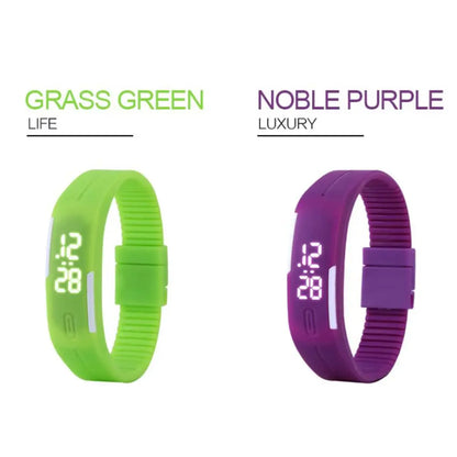 LOYPHARD TouchFlex LED Sport Watch – Waterproof Silicone Digital Wrist Watch.