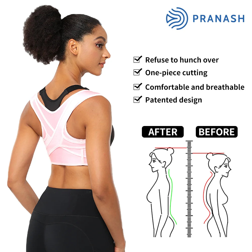 LOYPHARD™ Adjustable Upper Back Posture Corrector – Breathable Shoulder & Back Support Brace