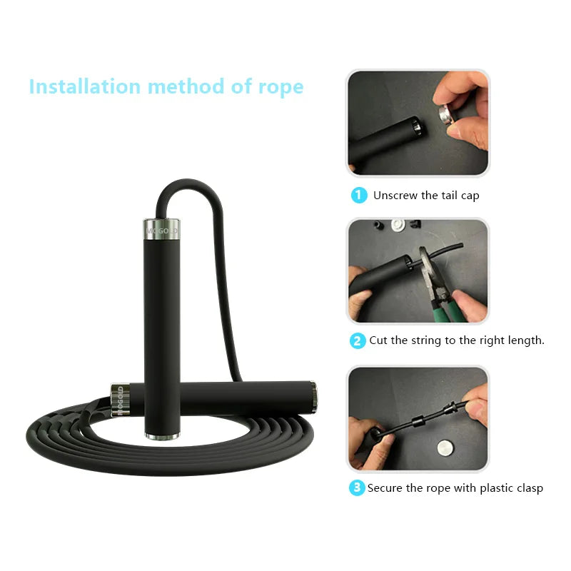 LOYPHARD Smart Boxing Jump Rope Adjustable Speed Rope for Fitness & Weight Loss.