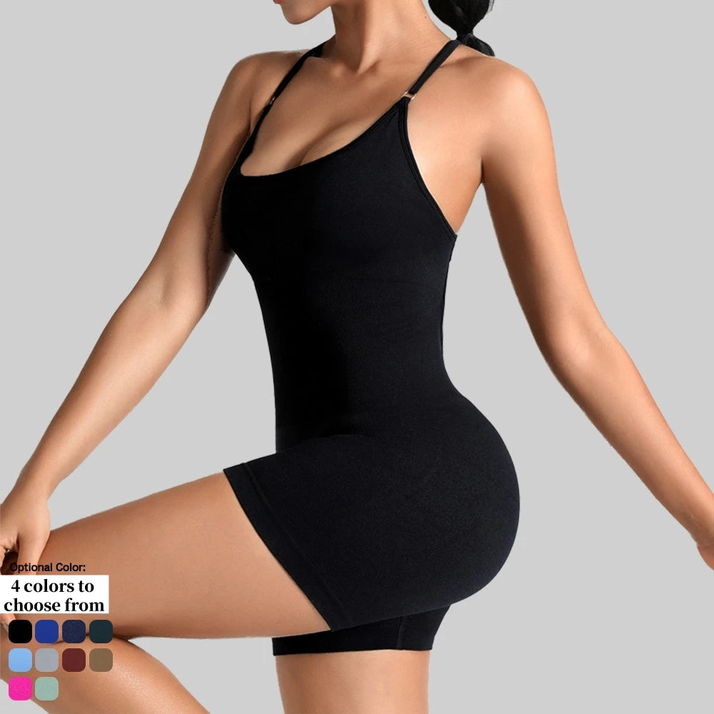 LOYPHARD SculptFit Yoga Jumpsuit – Women's One-Piece Activewear Set