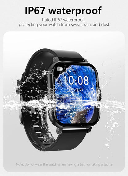 LOYPHARD Sports Smart Watch 2026 – Bluetooth Calling, Health Monitoring & Waterproof Fitness Tracker for Android & iPhone