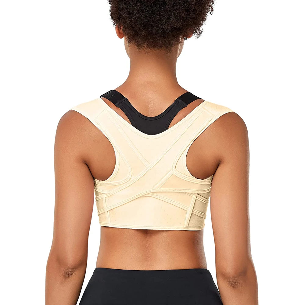 LOYPHARD™ Adjustable Upper Back Posture Corrector – Breathable Shoulder & Back Support Brace