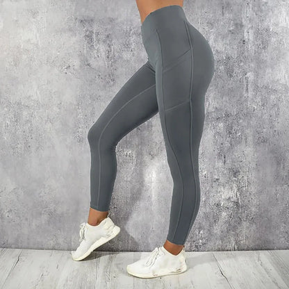 LOYPHARD High-Waist Yoga Leggings with Pockets – Stretch Fitness Pants for Gym, Running & Everyday Comfort