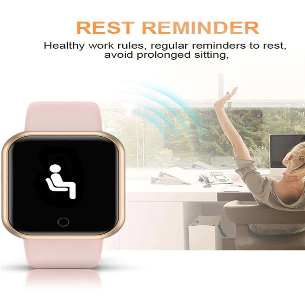 LOYPHARD Y68 Smart Watch – Fitness Tracker with Heart Rate Monitor, Music Control & Activity Tracking for Men, Women & Teens