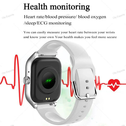 LOYPHARD Smart Fitness Watch displaying heart rate monitoring/ blood  pressure/ blood oxygen