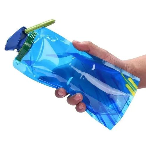LOYPHARD™ 700ML Foldable Water Bottle – Reusable Soft Flask for Travel, Camping & Outdoor Sports.